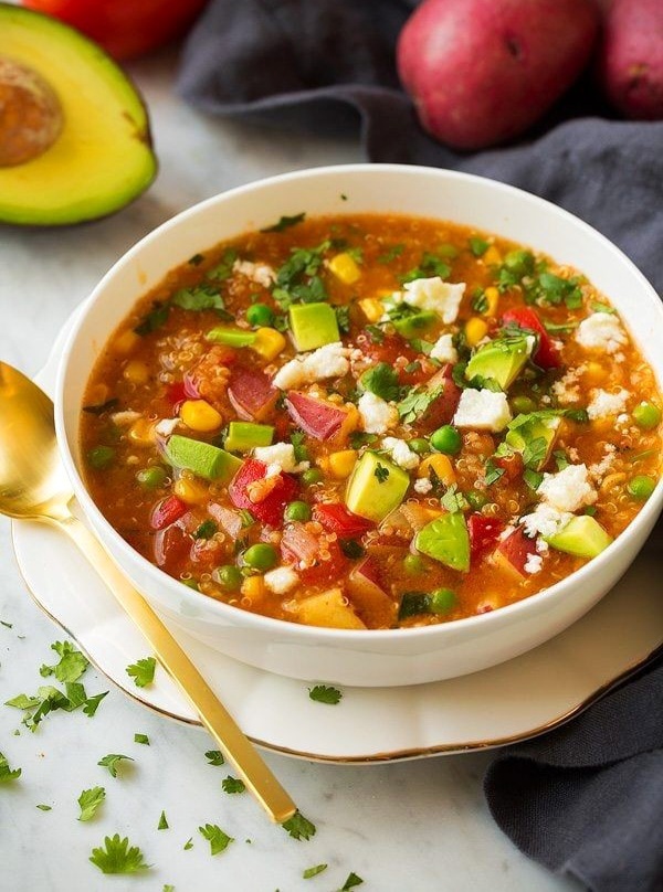 VEGETABLE AND QUINOA SOUP