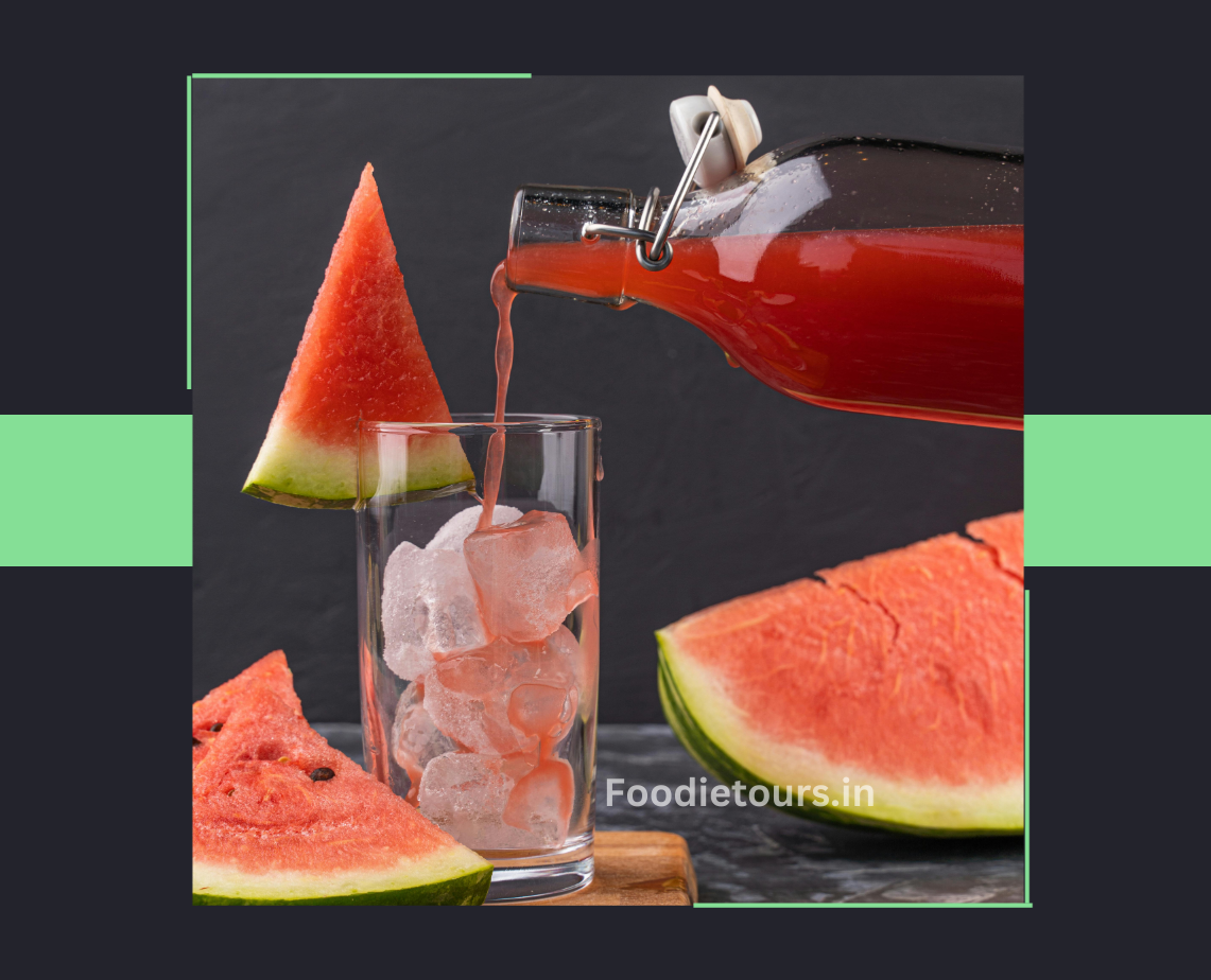 Watermelon juice with crushed ice